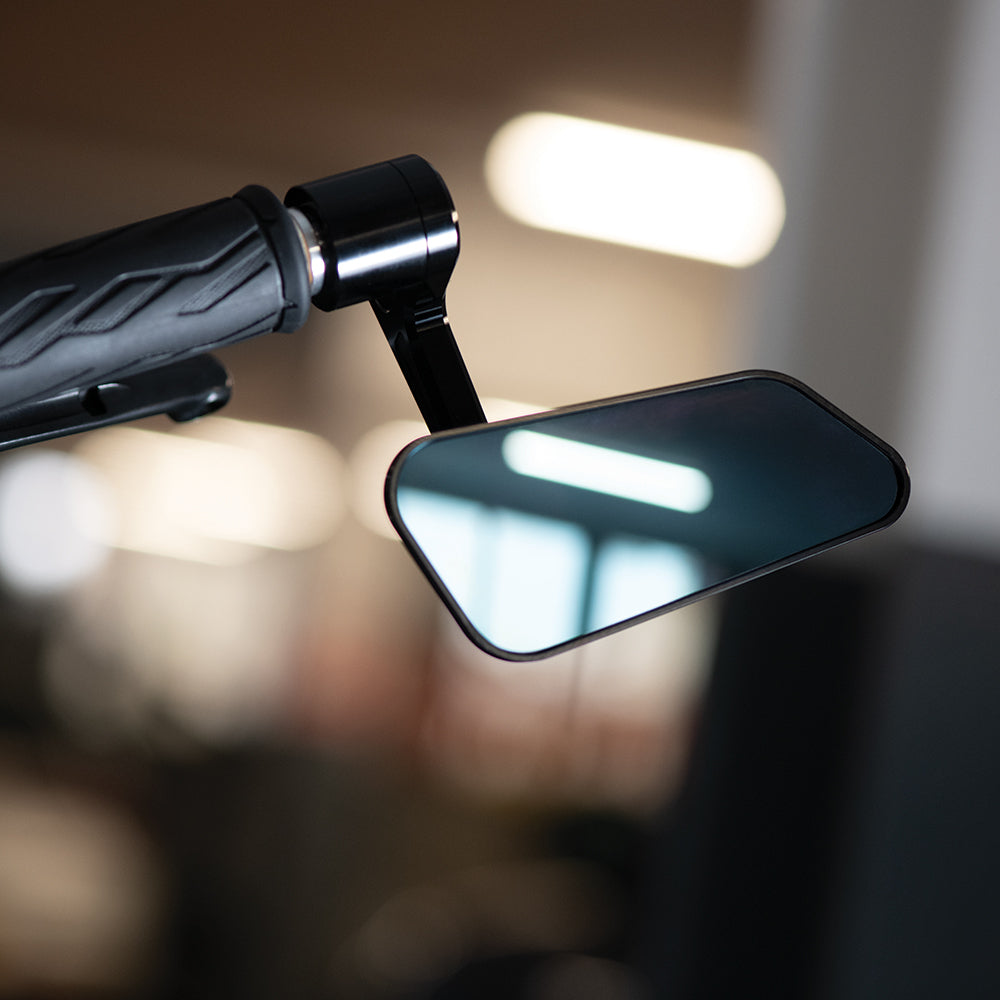 Oxford Horizon Bar End Right Mirror Black FREE 1 YEAR Returns, FREE UK Delivery | ThrottleChimp