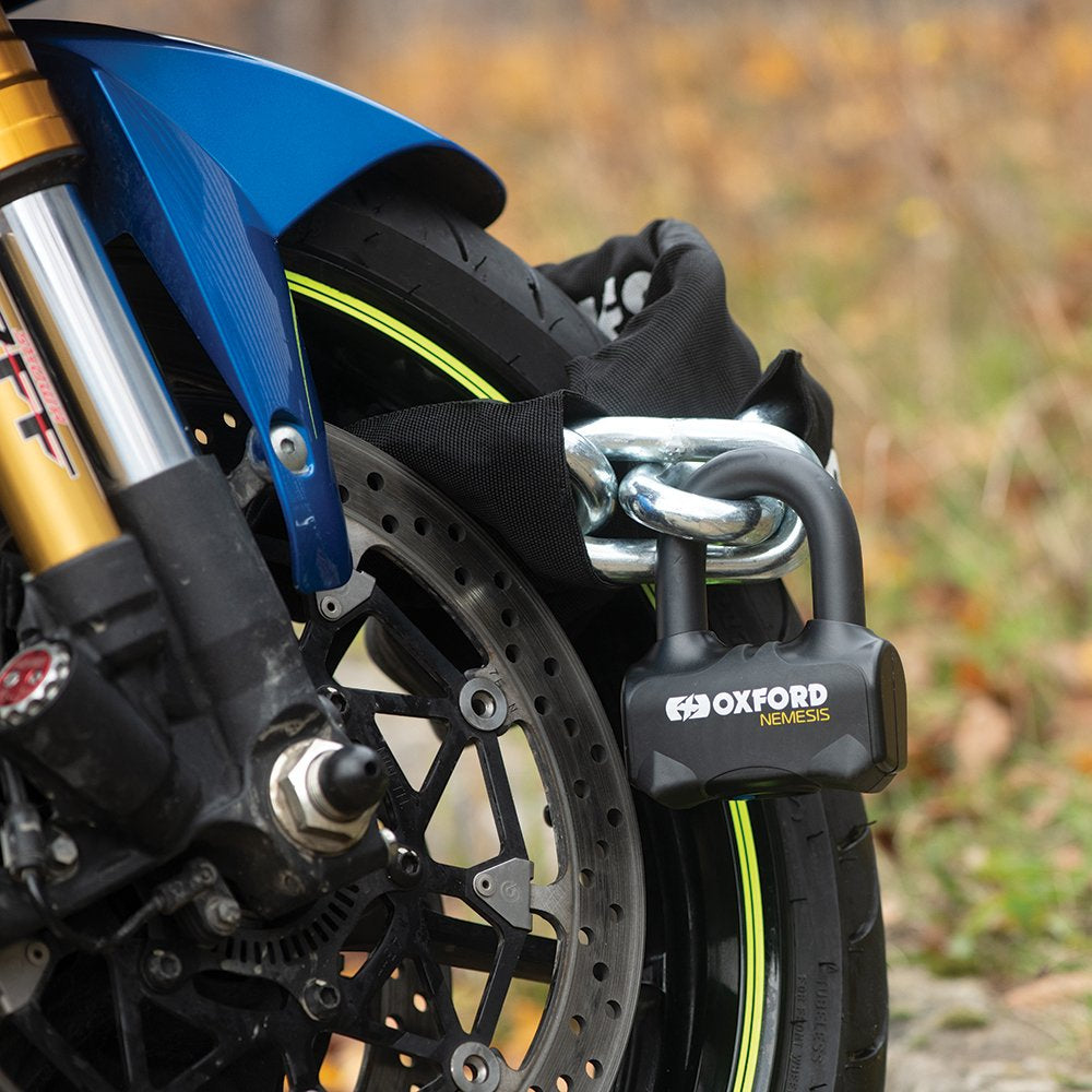 Oxford Nemesis Chain Lock Black FREE 1 YEAR Returns, FREE UK Delivery | ThrottleChimp