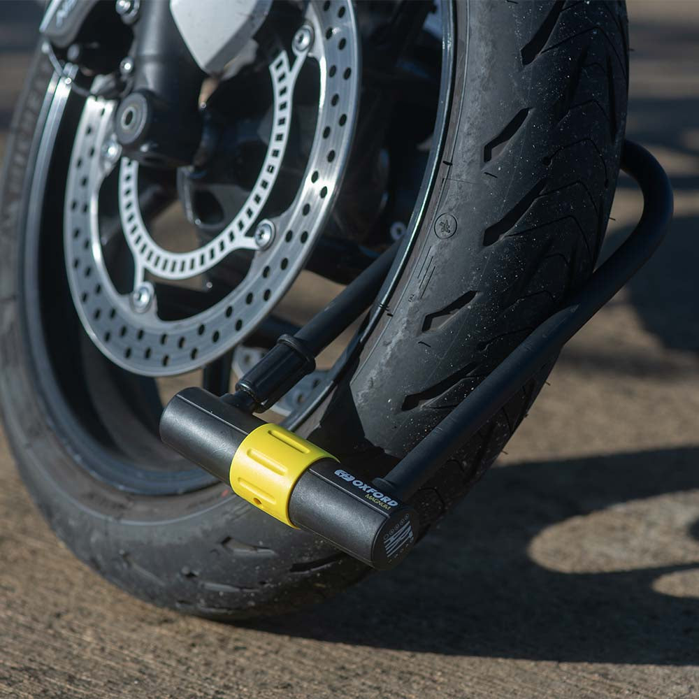 Oxford Magnum U-Lock With Bracket Black / Yellow - 170 x 285mm FREE 1 YEAR Returns, FREE UK Delivery | ThrottleChimp