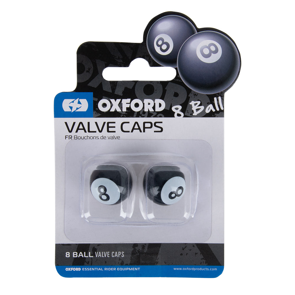 Oxford No 8 Ball Valve Caps Black FREE 1 YEAR Returns, FREE UK Delivery | ThrottleChimp