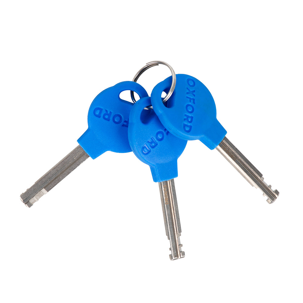 Oxford Alarm Chain10 Square Lock Black FREE 1 YEAR Returns, FREE UK Delivery | ThrottleChimp