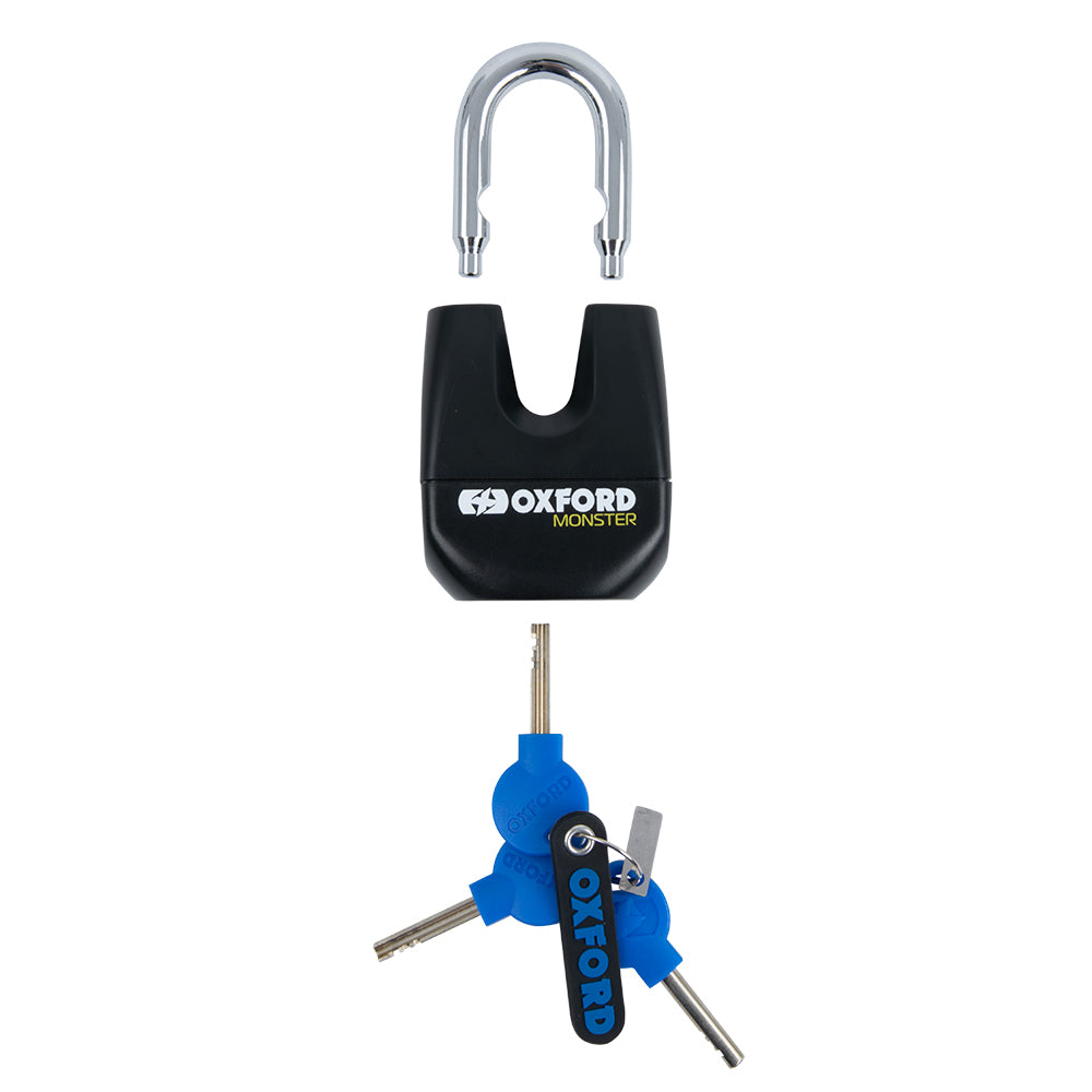 Oxford Monster 14mm Hex Chain & Padlock - 1.2m FREE 1 YEAR Returns, FREE UK Delivery | ThrottleChimp