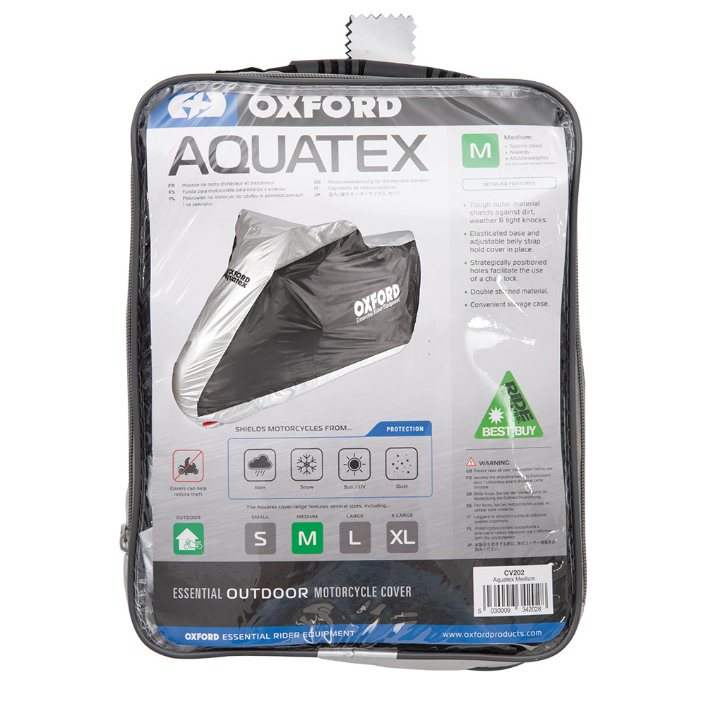 Oxford Aquatex Cover Black / Silver FREE 1 YEAR Returns, FREE UK Delivery | ThrottleChimp