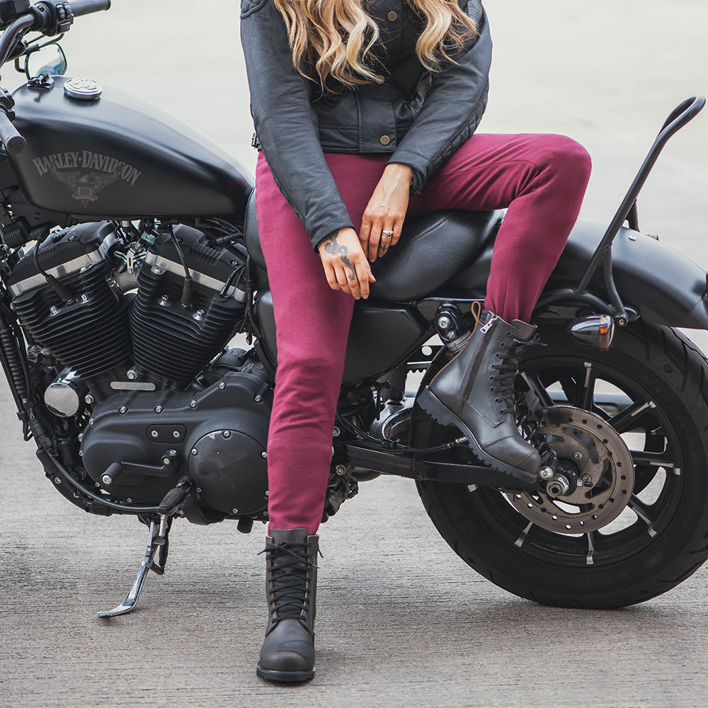 Oxford Super 2.0 Ladies Leggings Burgundy FREE 1 YEAR Returns, FREE UK Delivery | ThrottleChimp