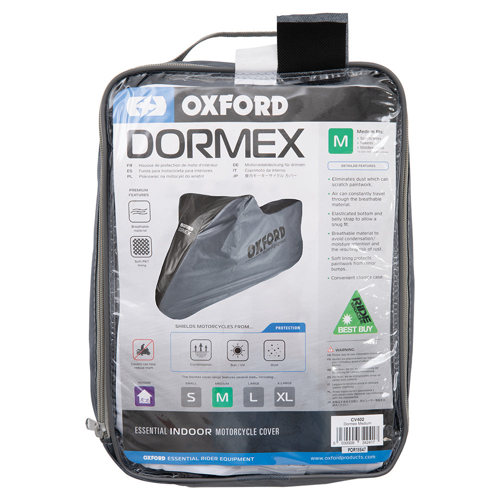 Oxford Dormex Indoor Cover Black / Grey FREE 1 YEAR Returns, FREE UK Delivery | ThrottleChimp