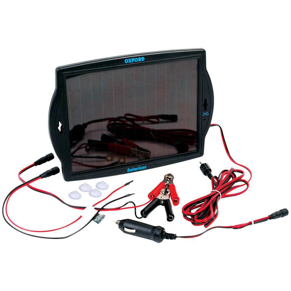 Oxford Solariser Essential Solar Battery Charger FREE 1 YEAR Returns, FREE UK Delivery | ThrottleChimp