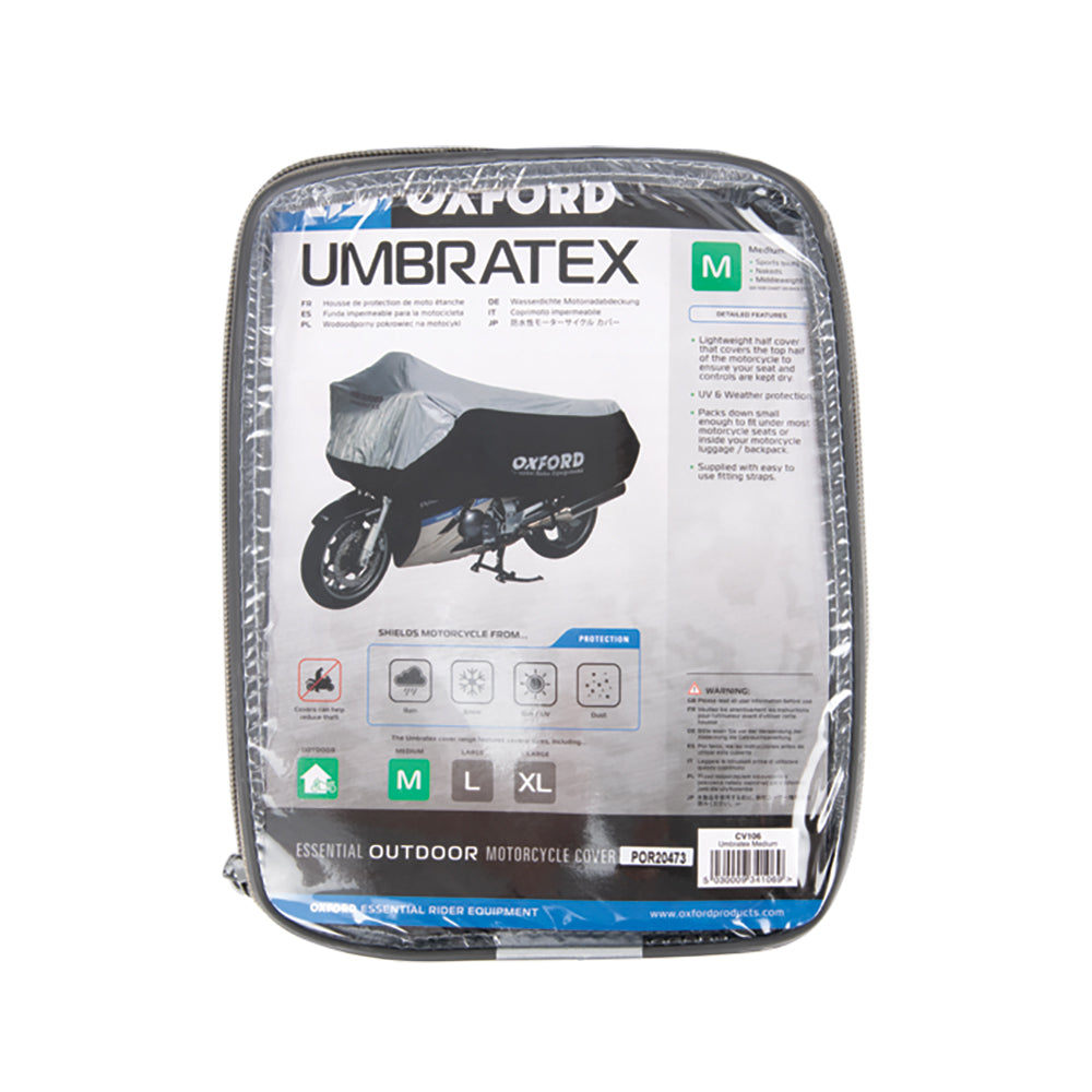 Oxford Umbratex Cover Black / Silver FREE 1 YEAR Returns, FREE UK Delivery | ThrottleChimp