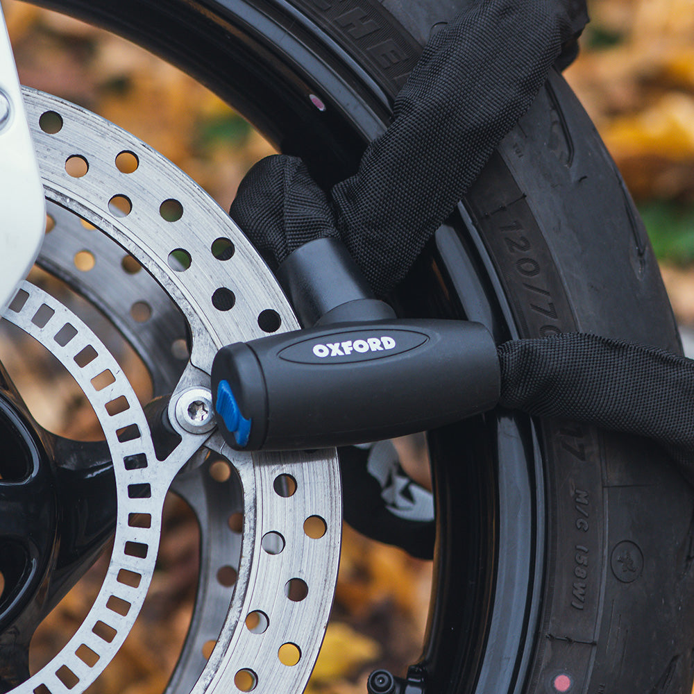Oxford GP Chain 8 Round General Purpose Chainlock Black / Blue FREE 1 YEAR Returns, FREE UK Delivery | ThrottleChimp