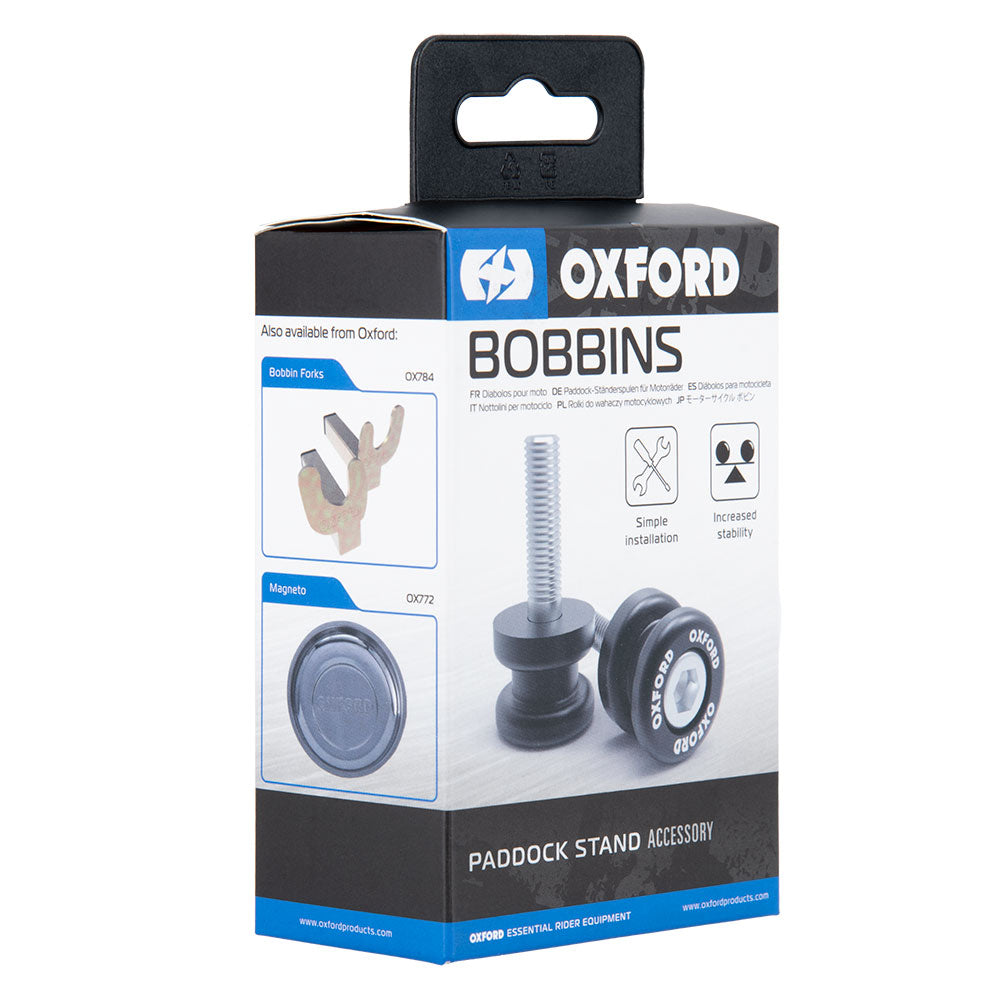 Oxford M8 Bobbins Black - 1.25 Thread FREE 1 YEAR Returns, FREE UK Delivery | ThrottleChimp