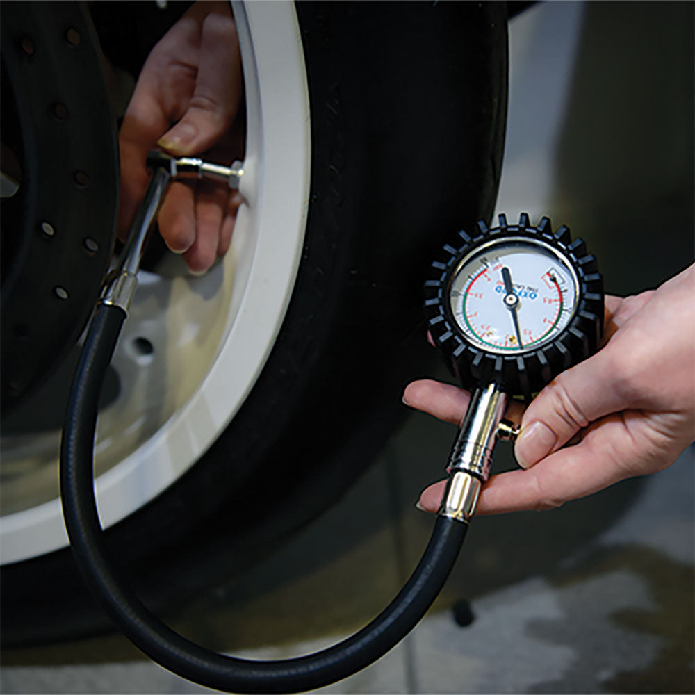 Oxford Tyre Gauge Pro Dial Type - 0-60 PSI FREE 1 YEAR Returns, FREE UK Delivery | ThrottleChimp