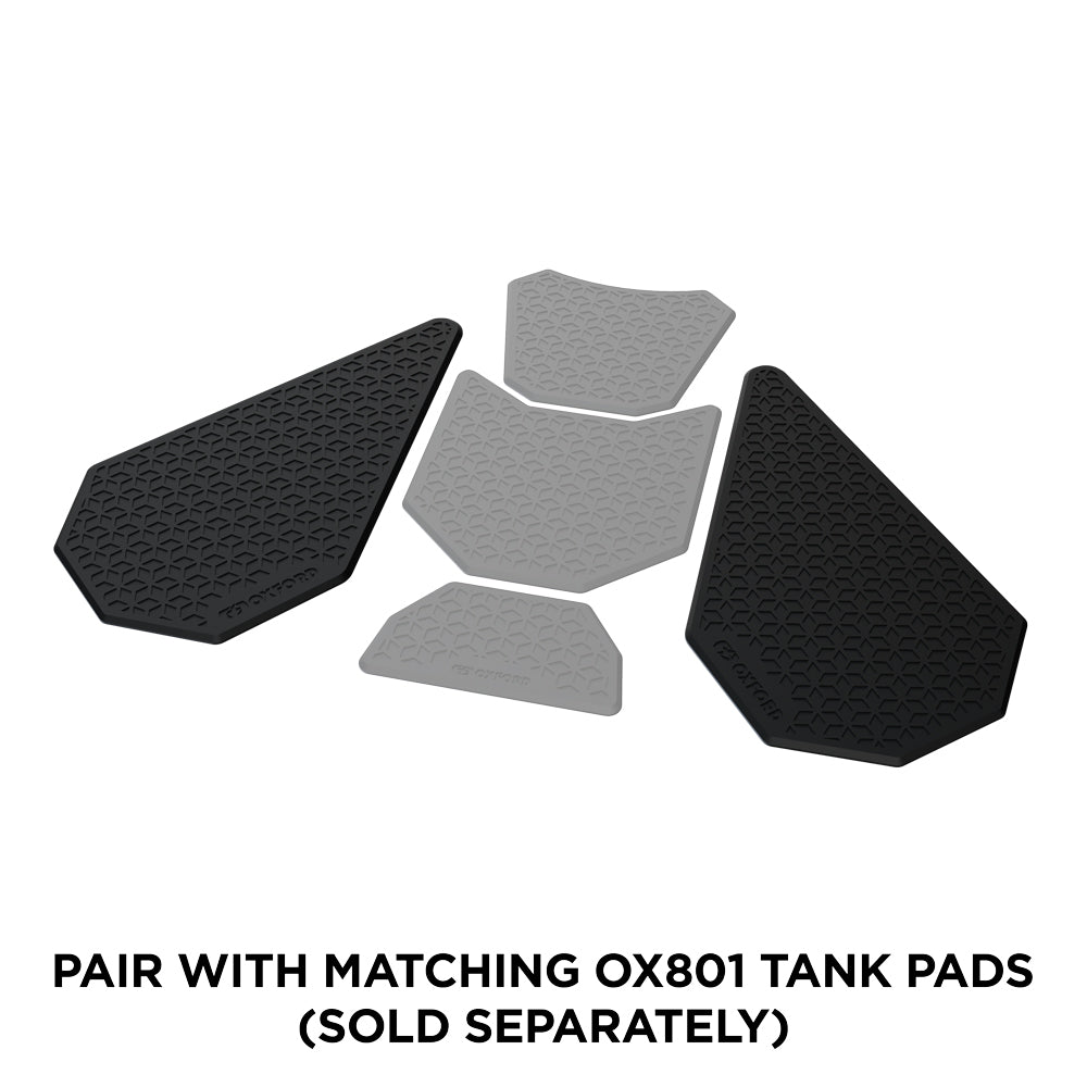 Oxford Gripper Advanced Tank Grips Black FREE 1 YEAR Returns, FREE UK Delivery | ThrottleChimp