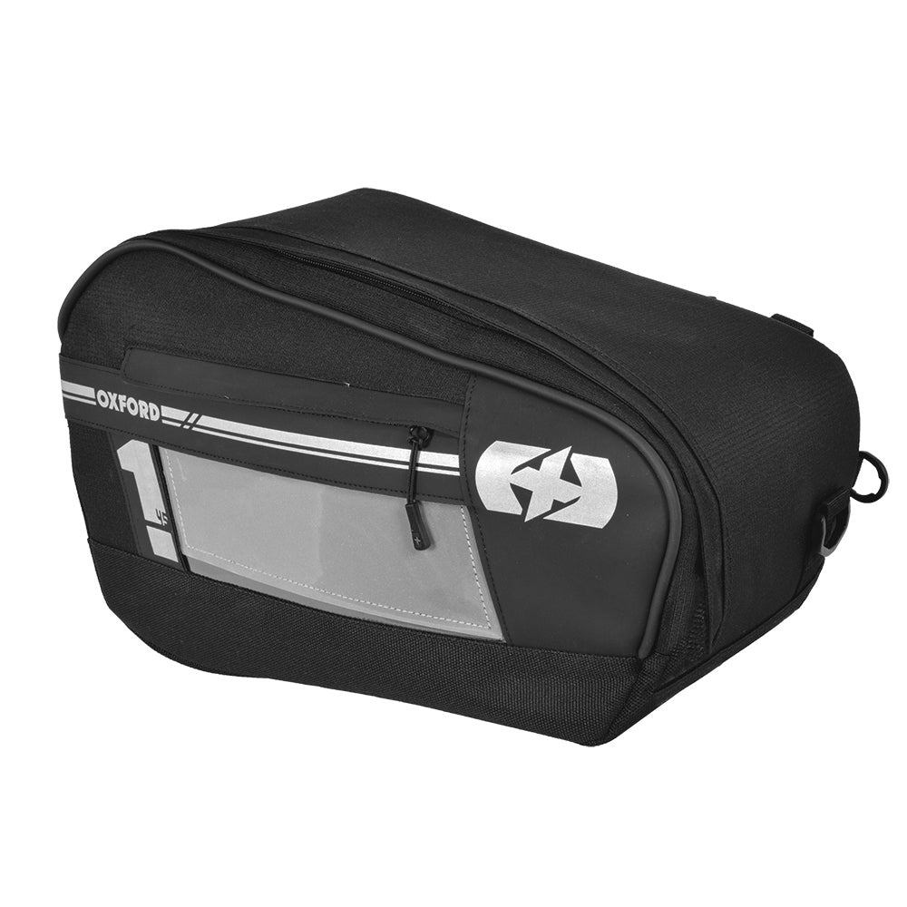Oxford F1 Small Pannier Bag Black - 45 Litres FREE 1 YEAR Returns, FREE UK Delivery | ThrottleChimp