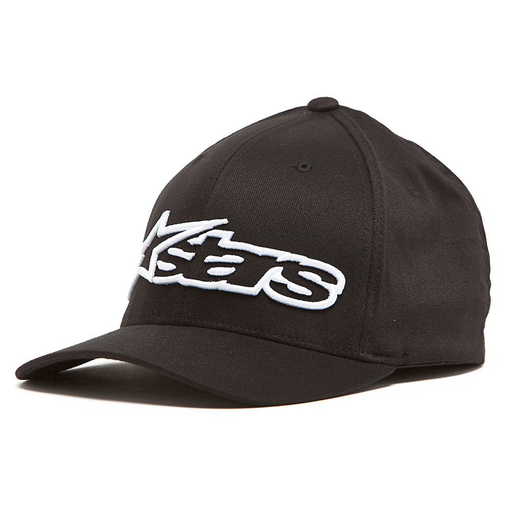 Alpinestars Blaze Flexfit Cap Black / White FREE 1 YEAR Returns, FREE UK Delivery | ThrottleChimp