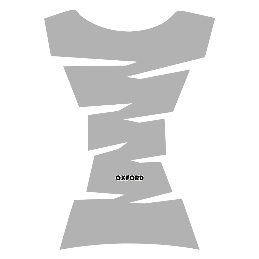 Oxford Jagged Tank Pad Silver FREE 1 YEAR Returns, FREE UK Delivery | ThrottleChimp