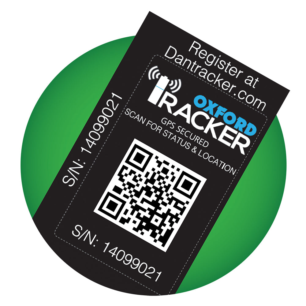 Oxford Asset Tracking Sticker FREE 1 YEAR Returns, FREE UK Delivery | ThrottleChimp