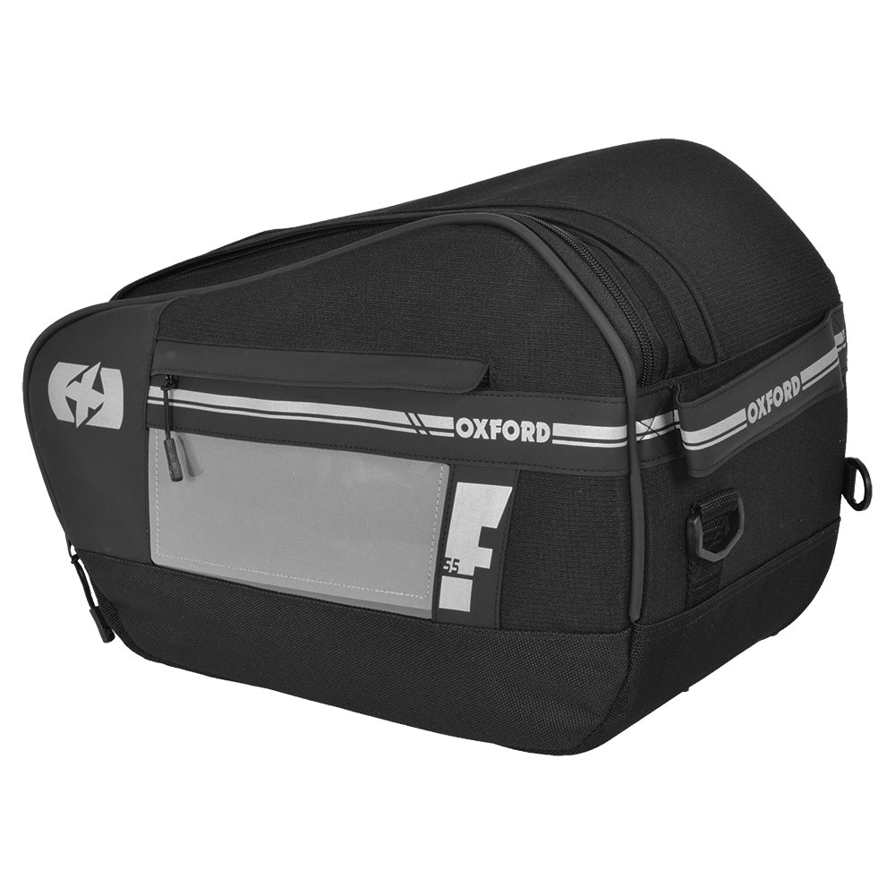 Oxford F1 Large Pannier Bag Black - 55 Litres FREE 1 YEAR Returns, FREE UK Delivery | ThrottleChimp