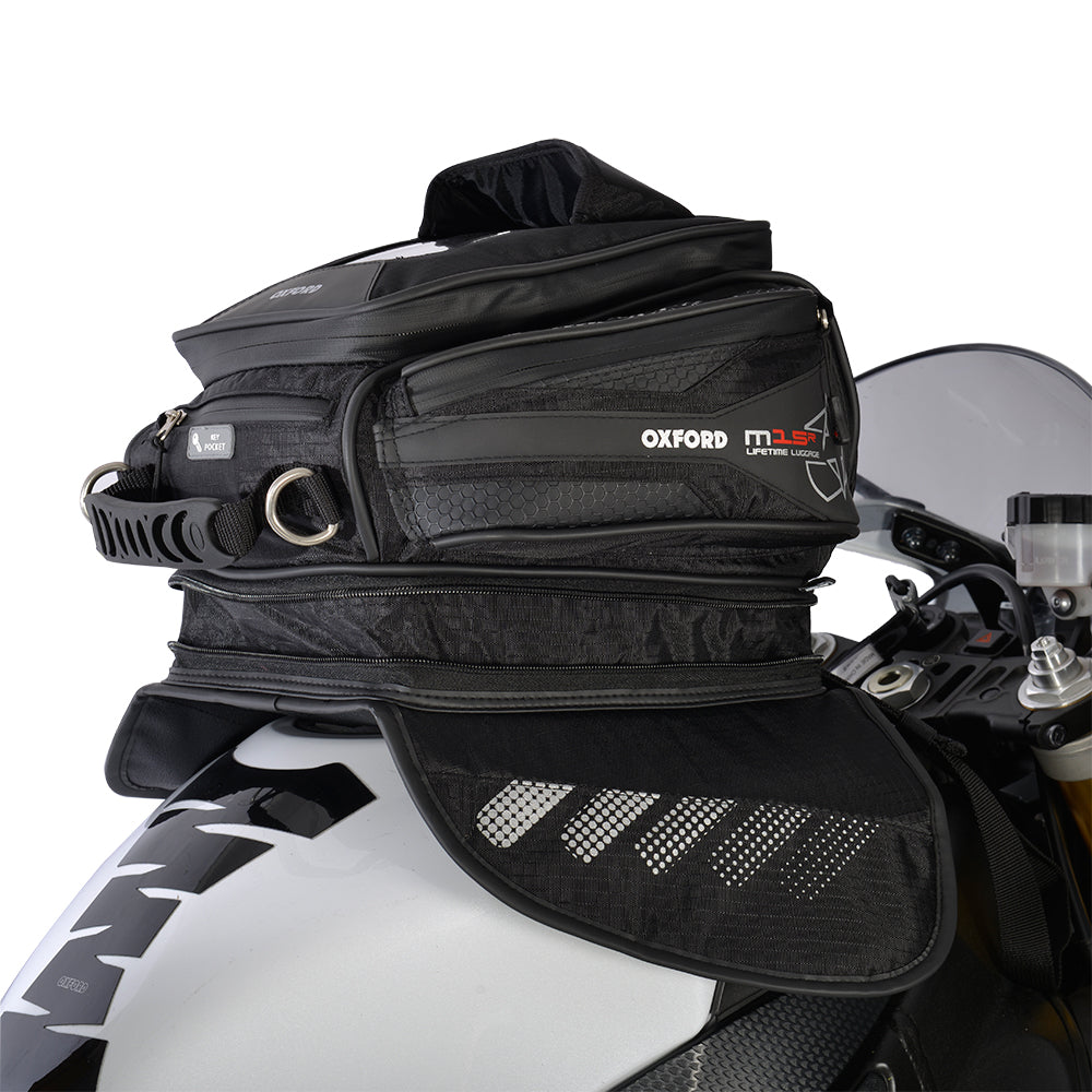 Oxford M15R Tank Bag Black - 15 Litres FREE 1 YEAR Returns, FREE UK Delivery | ThrottleChimp