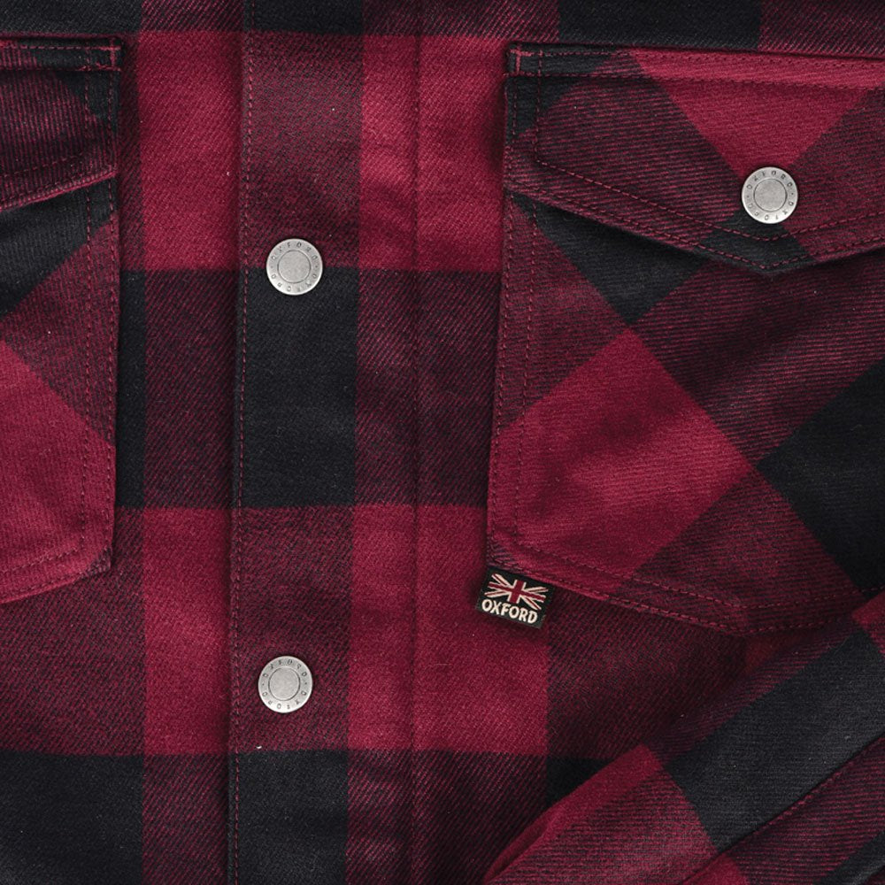 Oxford Kickback 2.0 Ladies Shirt Red FREE 1 YEAR Returns, FREE UK Delivery | ThrottleChimp