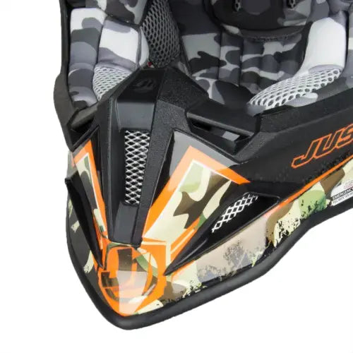 Just1 J12 Carbon MX Helmet Kombat Orange FREE 1 YEAR Returns, FREE UK Delivery | ThrottleChimp