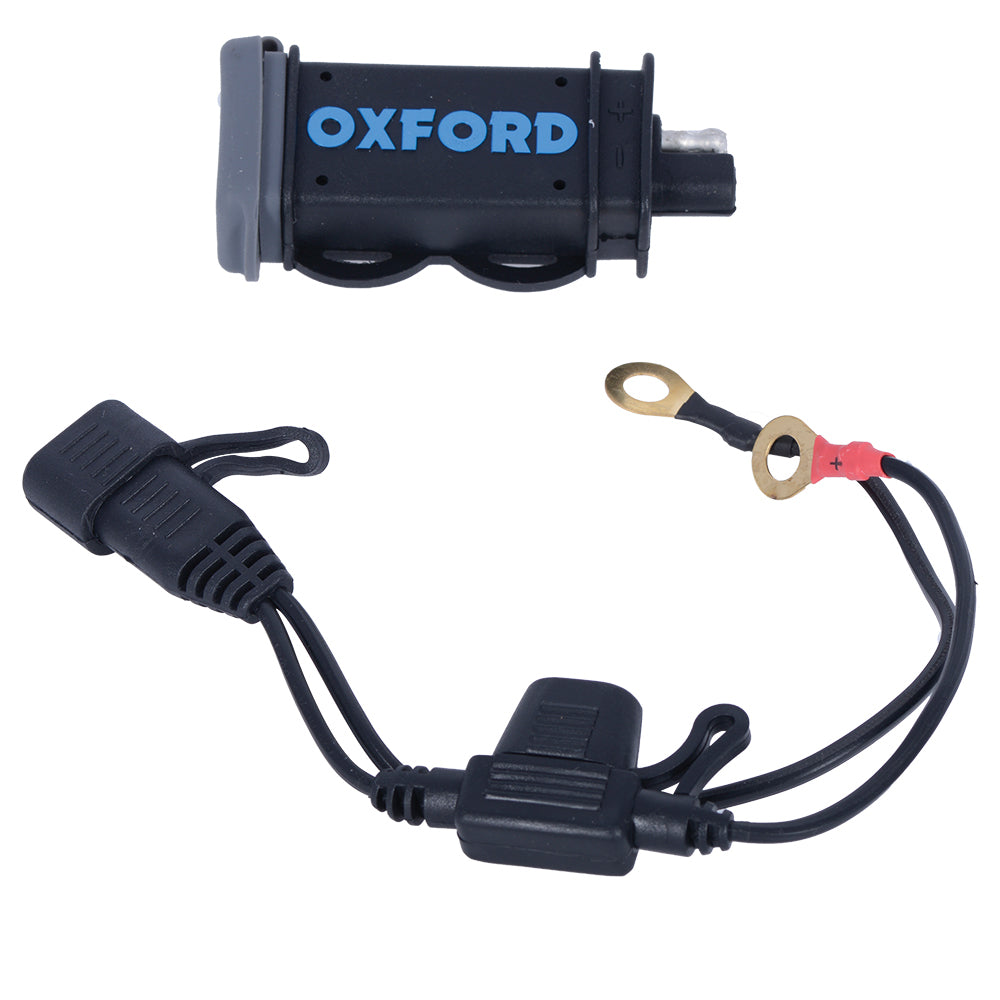Oxford USB 2.1Amp Fused Power Charging Kit FREE 1 YEAR Returns, FREE UK Delivery | ThrottleChimp