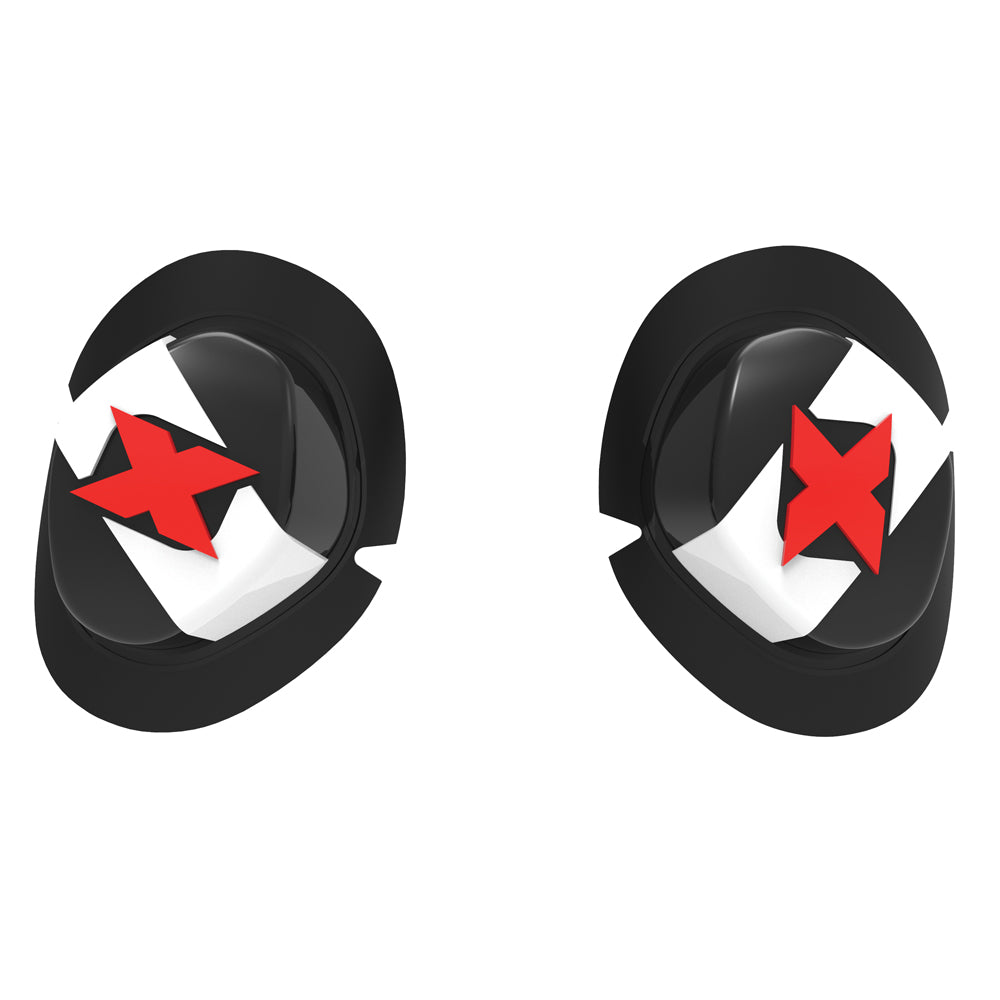 Oxford Knee Sliders Icon White / Black FREE 1 YEAR Returns, FREE UK Delivery | ThrottleChimp