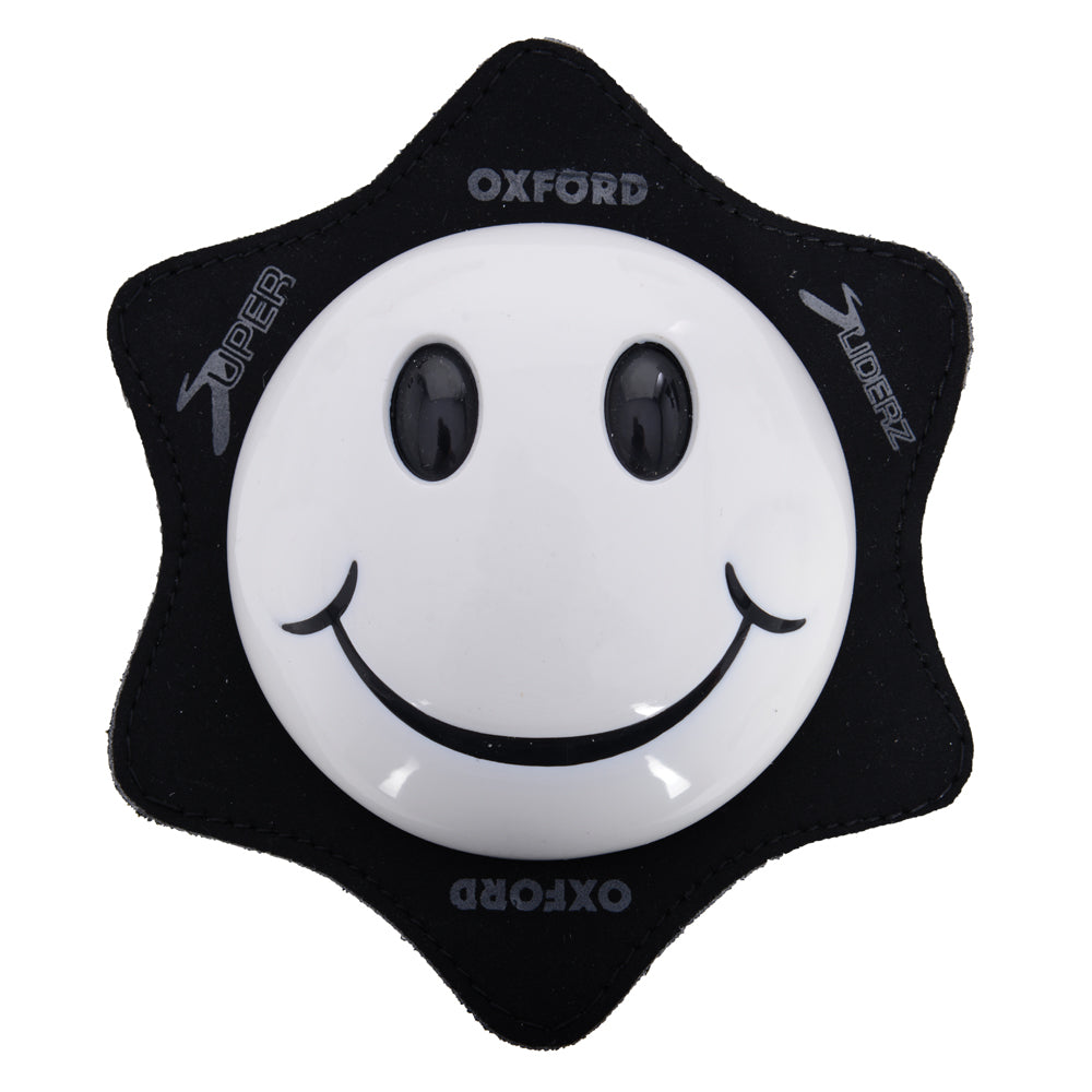 Oxford Smiler Knee Sliders White FREE 1 YEAR Returns, FREE UK Delivery | ThrottleChimp
