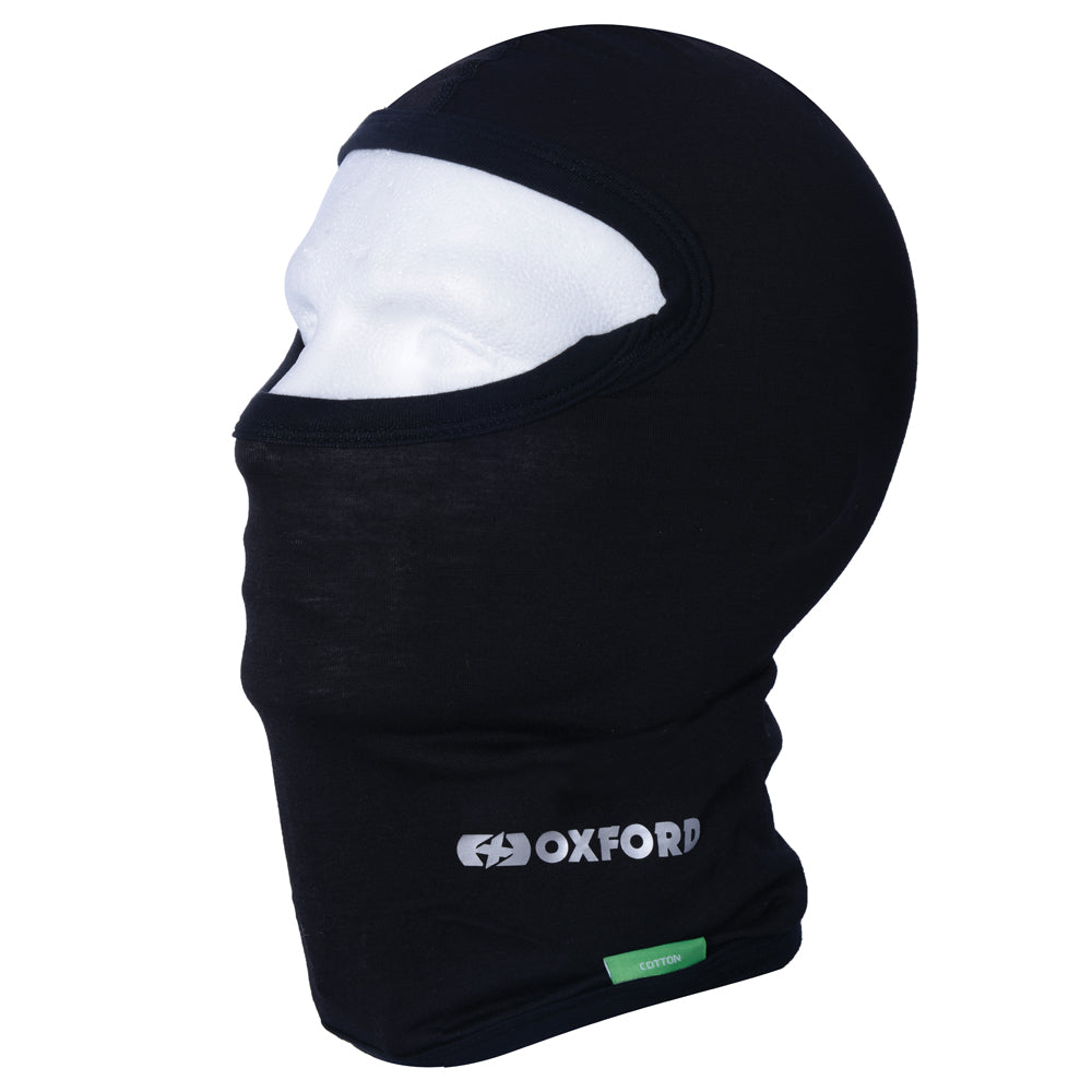 Oxford Cotton Balaclava Black FREE 1 YEAR Returns, FREE UK Delivery | ThrottleChimp