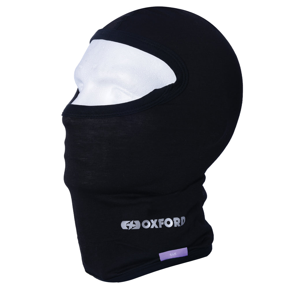 Oxford Deluxe Silk Balaclava Black FREE 1 YEAR Returns, FREE UK Delivery | ThrottleChimp