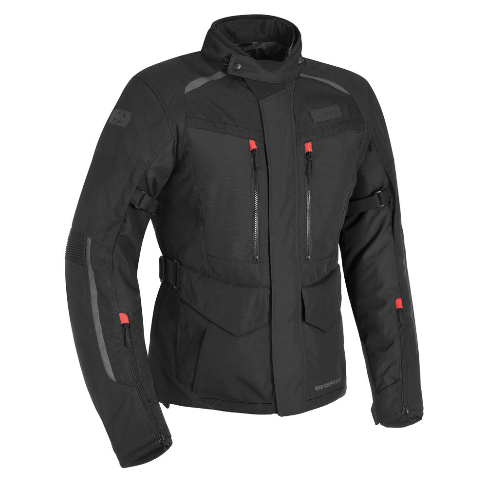 Oxford Continental Advanced Textile Jacket Tech Black FREE 1 YEAR Returns, FREE UK Delivery | ThrottleChimp