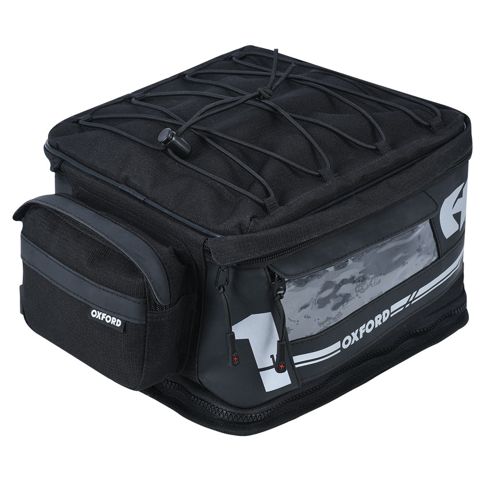 Oxford F1 Small Tail Bag With Zip Base Black - 18 Litres FREE 1 YEAR Returns, FREE UK Delivery | ThrottleChimp
