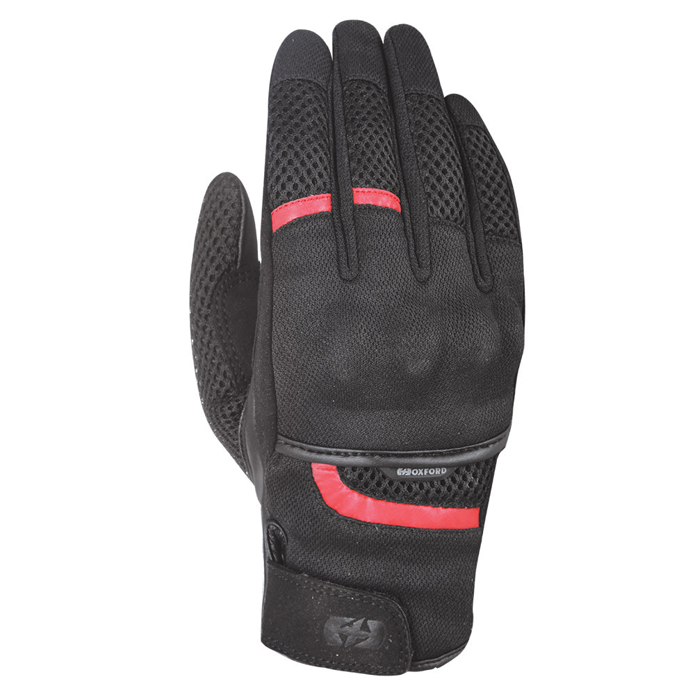 Oxford Brisbane Air Short Summer Gloves Tech Black FREE 1 YEAR Returns, FREE UK Delivery | ThrottleChimp
