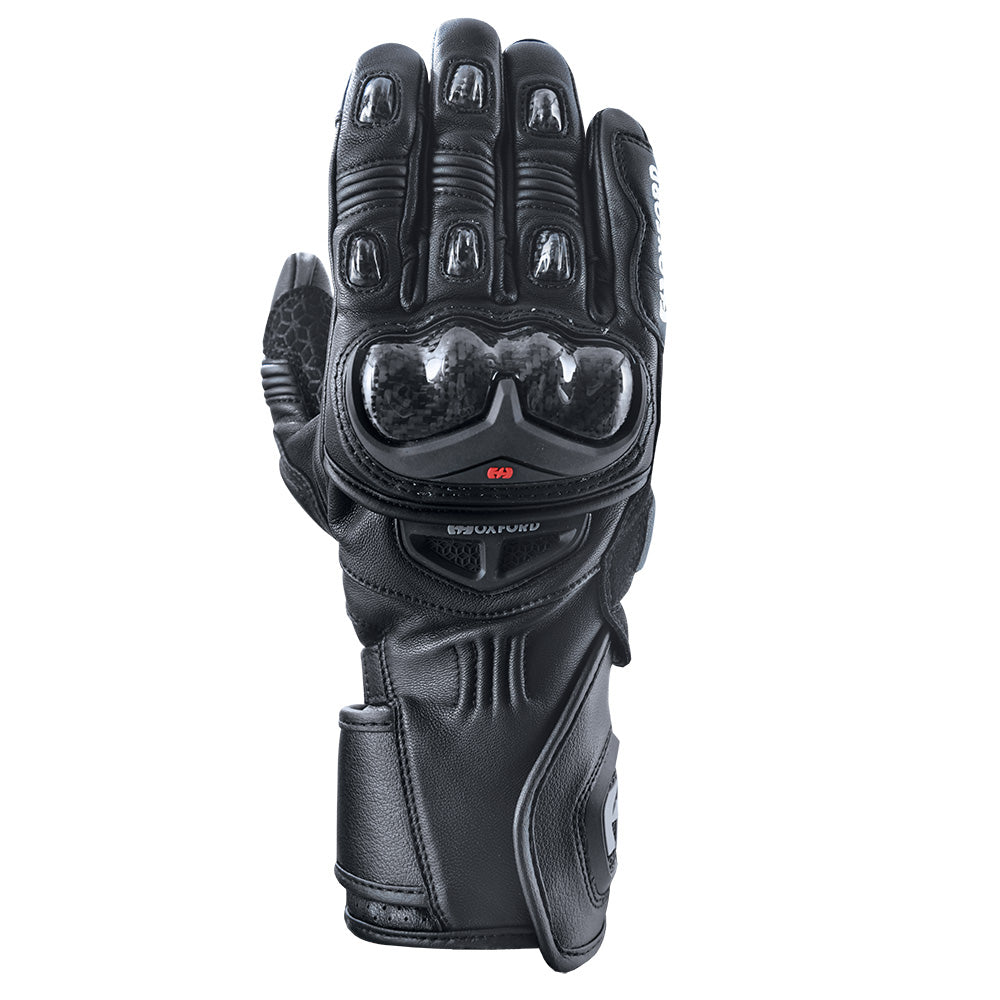 Oxford RP-2R Leather Gloves Black FREE 1 YEAR Returns, FREE UK Delivery | ThrottleChimp
