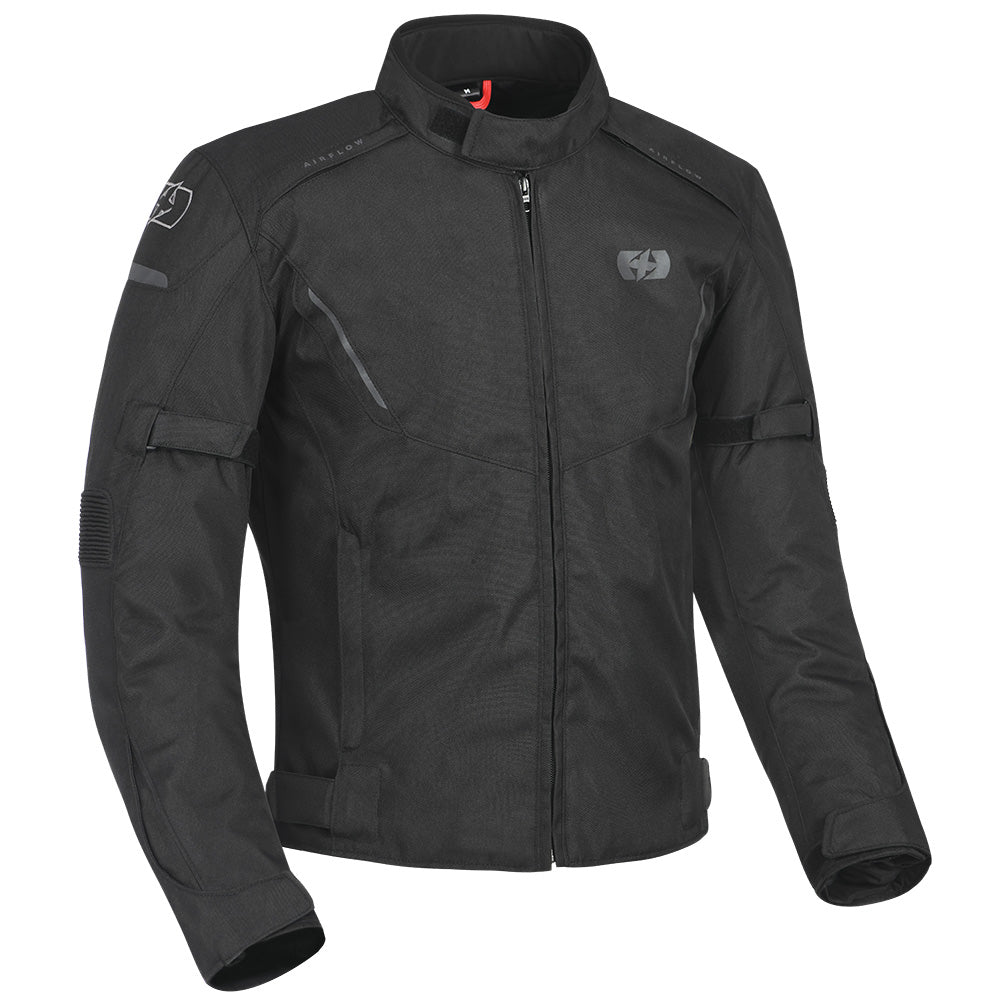Oxford Delta 1.0 Textile Jacket Stealth Black FREE 1 YEAR Returns, FREE UK Delivery | ThrottleChimp
