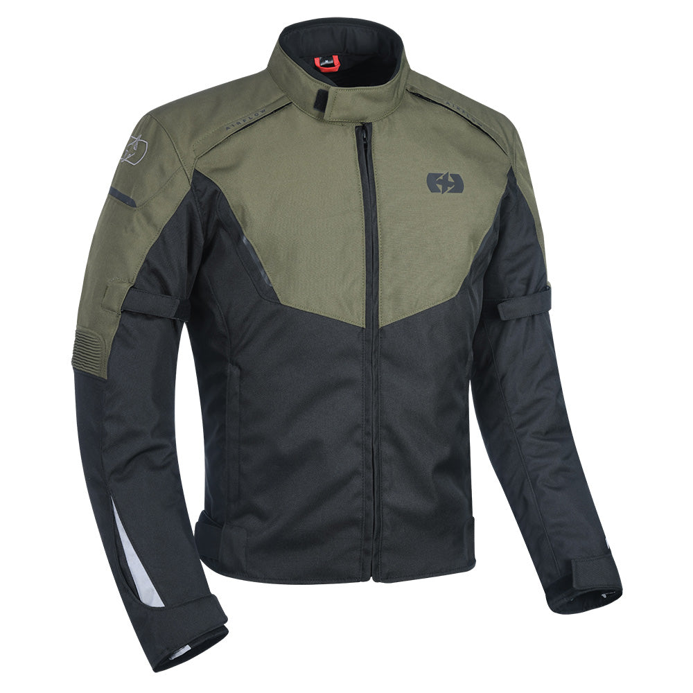 Oxford Delta 1.0 Textile Jacket Black / Green FREE 1 YEAR Returns, FREE UK Delivery | ThrottleChimp