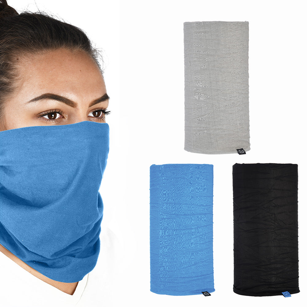 Oxford Comfy Head & Neckwear Blue / Black / Grey - Pack Of 3 FREE 1 YEAR Returns, FREE UK Delivery | ThrottleChimp