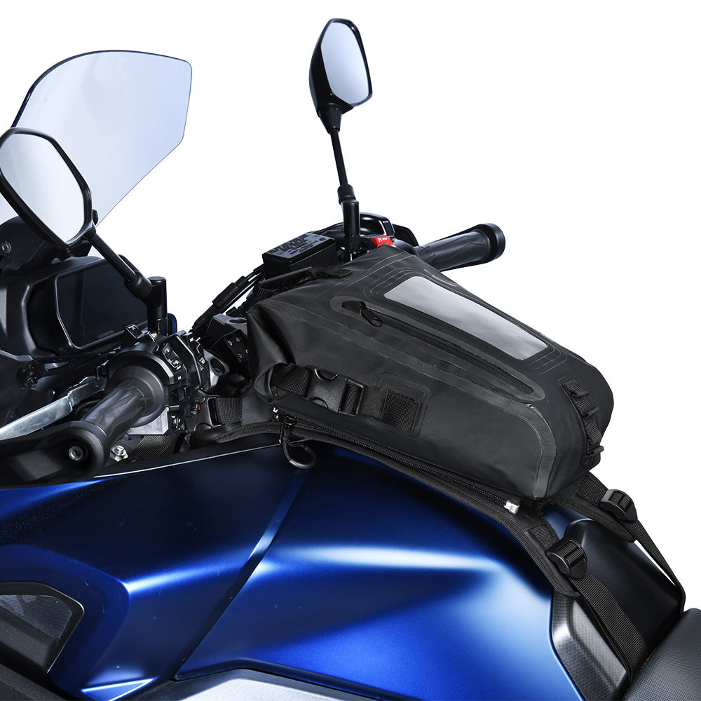 Oxford Aqua S8 Strap On Tank Bag With Harness Black - 8 Litres FREE 1 YEAR Returns, FREE UK Delivery | ThrottleChimp