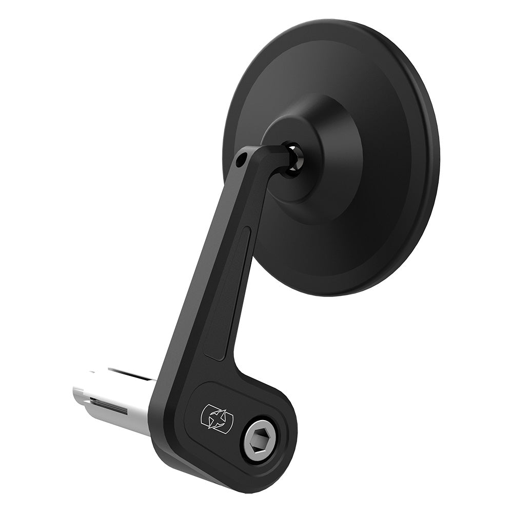Oxford Street Bar End Left Mirror Black FREE 1 YEAR Returns, FREE UK Delivery | ThrottleChimp