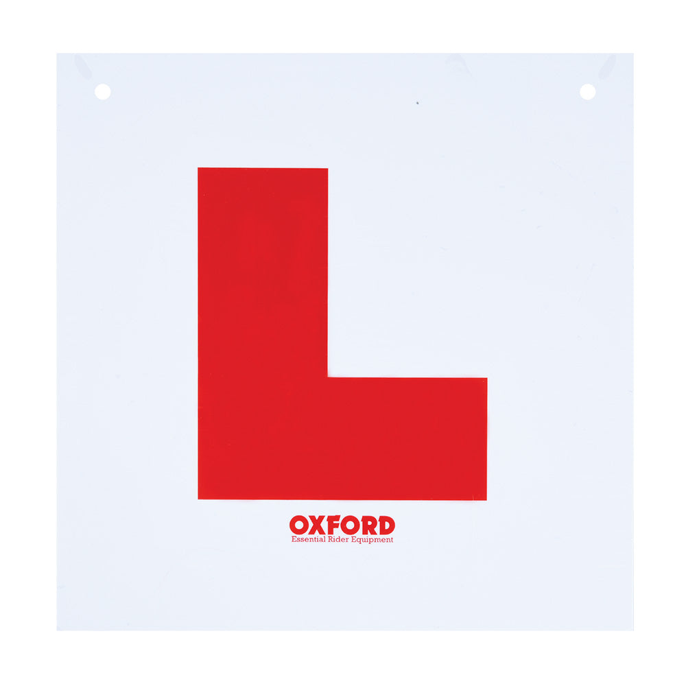 Oxford Rigid L Plate - Pack Of 20 FREE 1 YEAR Returns, FREE UK Delivery | ThrottleChimp