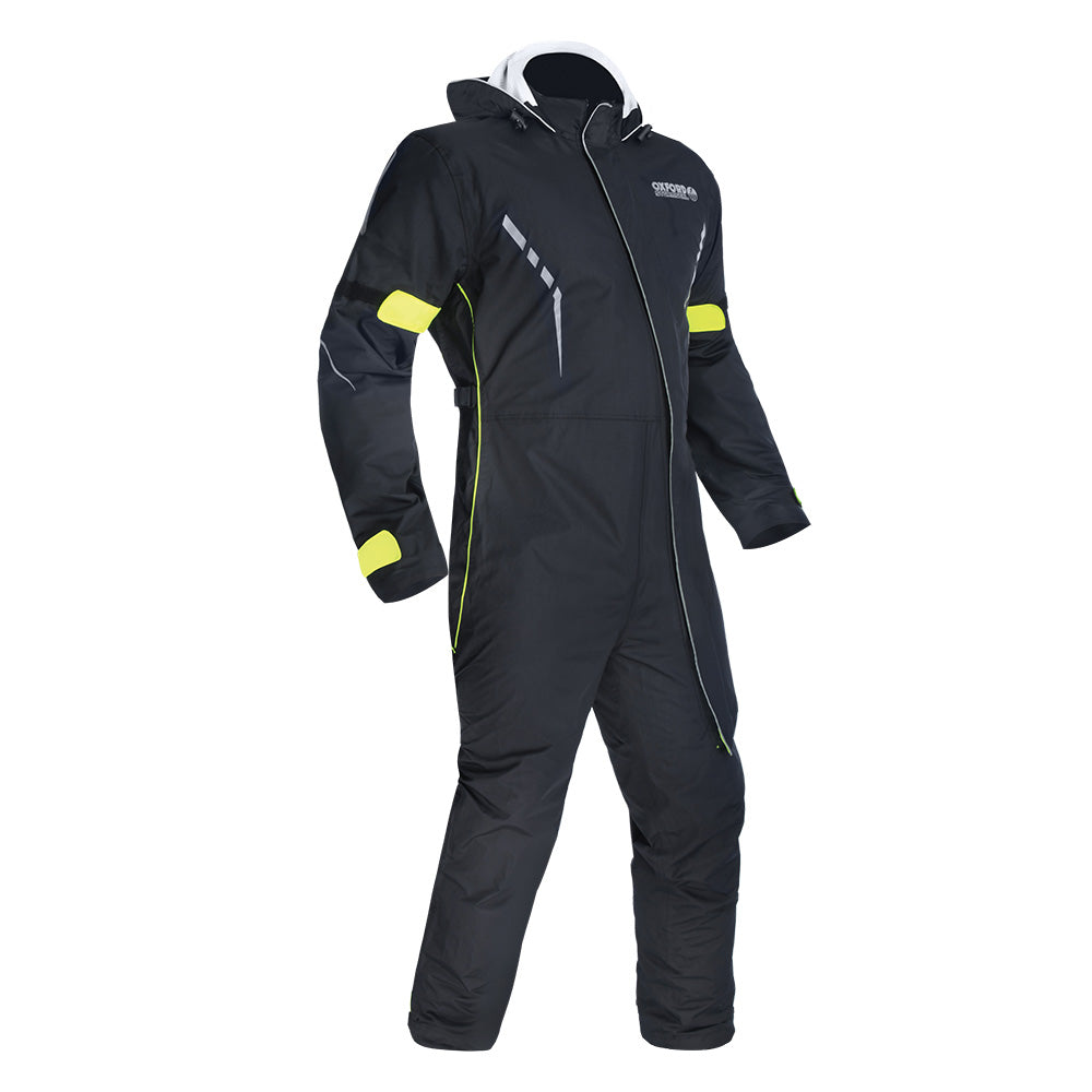 Oxford Stormseal Oversuit Black / Fluo Yellow FREE 1 YEAR Returns, FREE UK Delivery | ThrottleChimp