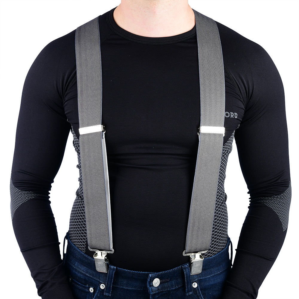 Oxford Riggers Herringbone Grey FREE 1 YEAR Returns, FREE UK Delivery | ThrottleChimp