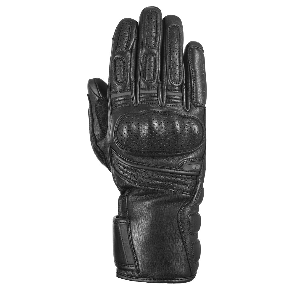 Oxford Hamilton Waterproof Leather Gloves Tech Black FREE 1 YEAR Returns, FREE UK Delivery | ThrottleChimp