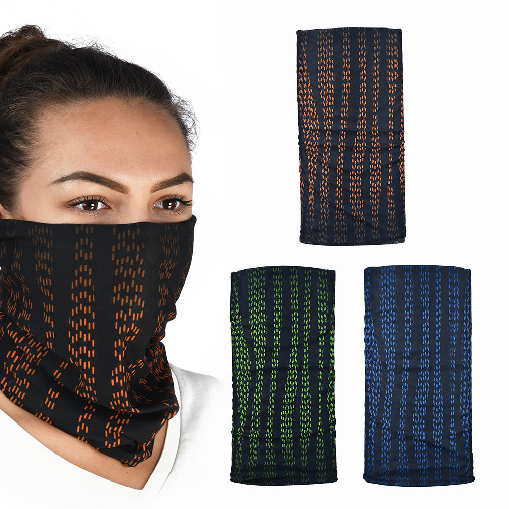 Oxford Comfy Multifunctional Head & Neckwear Haste Black - Pack Of 3 FREE 1 YEAR Returns, FREE UK Delivery | ThrottleChimp