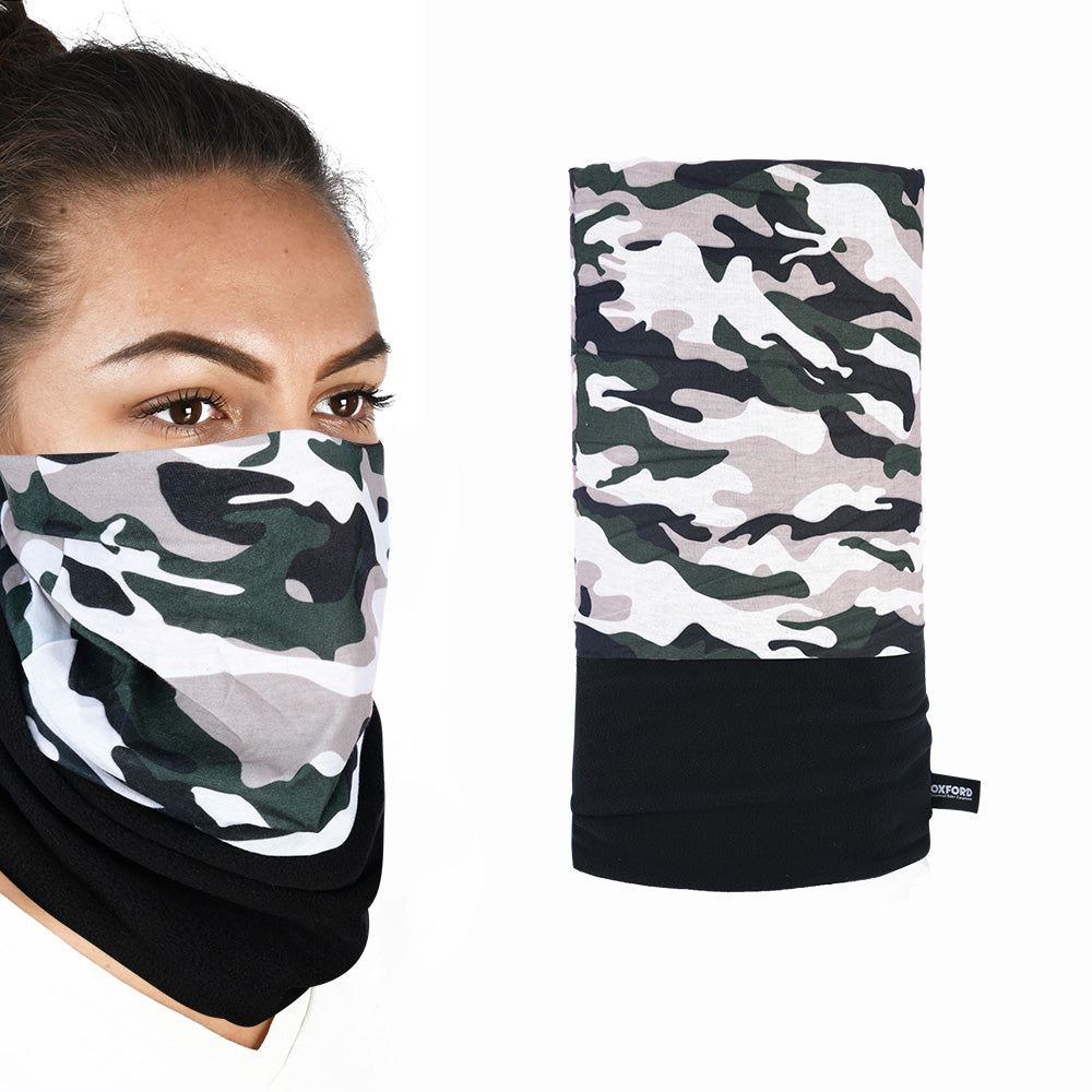 Oxford Snug Thermal Head & Neckwear Camo FREE 1 YEAR Returns, FREE UK Delivery | ThrottleChimp
