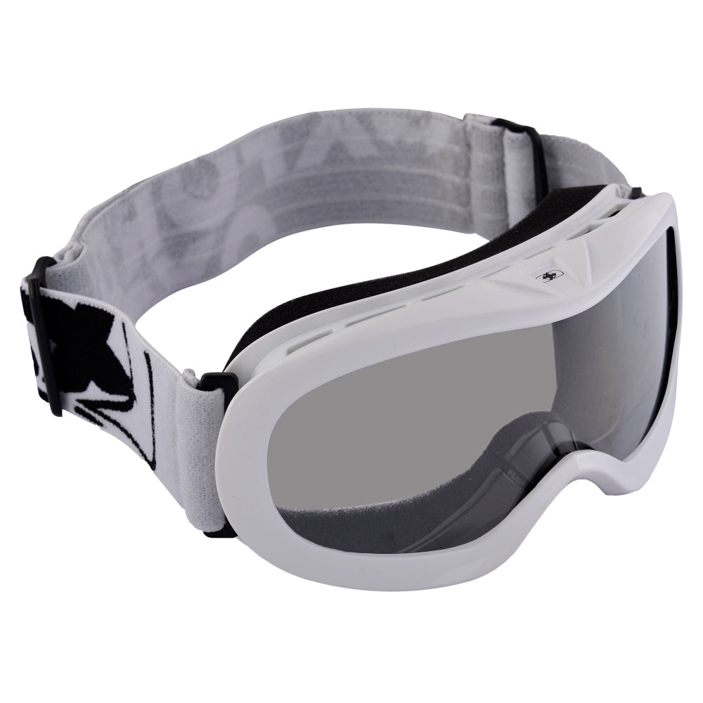 Oxford Fury Junior Goggles Glossy White / Blue FREE 1 YEAR Returns, FREE UK Delivery | ThrottleChimp