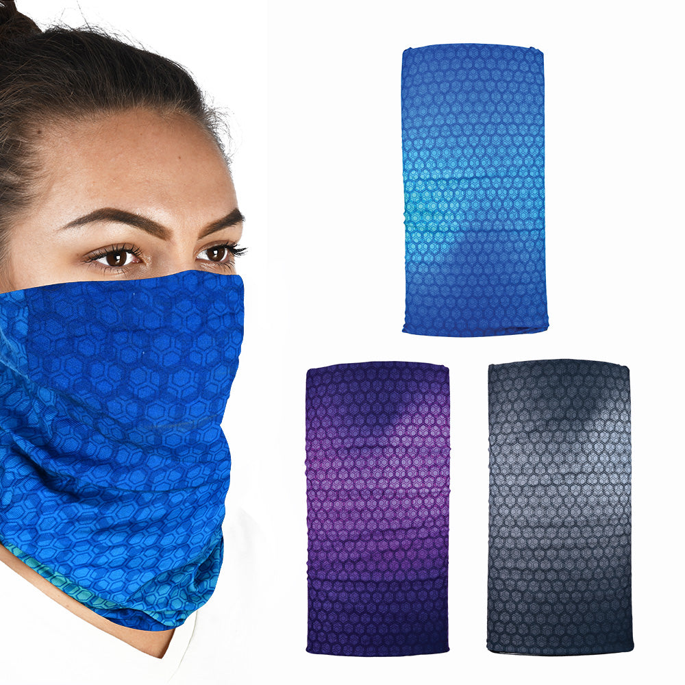 Oxford Comfy Multifunctional Head & Neckwear Prismatic - Pack Of 3 FREE 1 YEAR Returns, FREE UK Delivery | ThrottleChimp