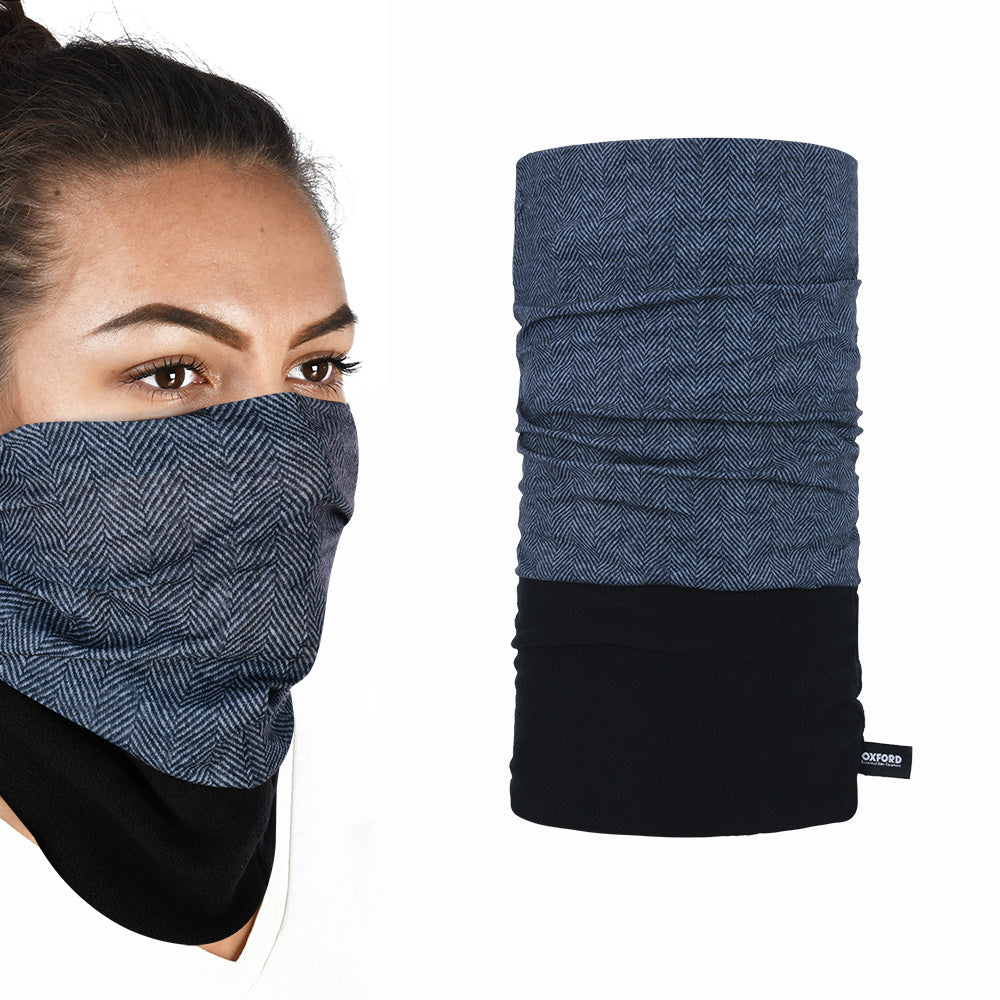 Oxford Snug Thermal Head & Neckwear Herringbone FREE 1 YEAR Returns, FREE UK Delivery | ThrottleChimp