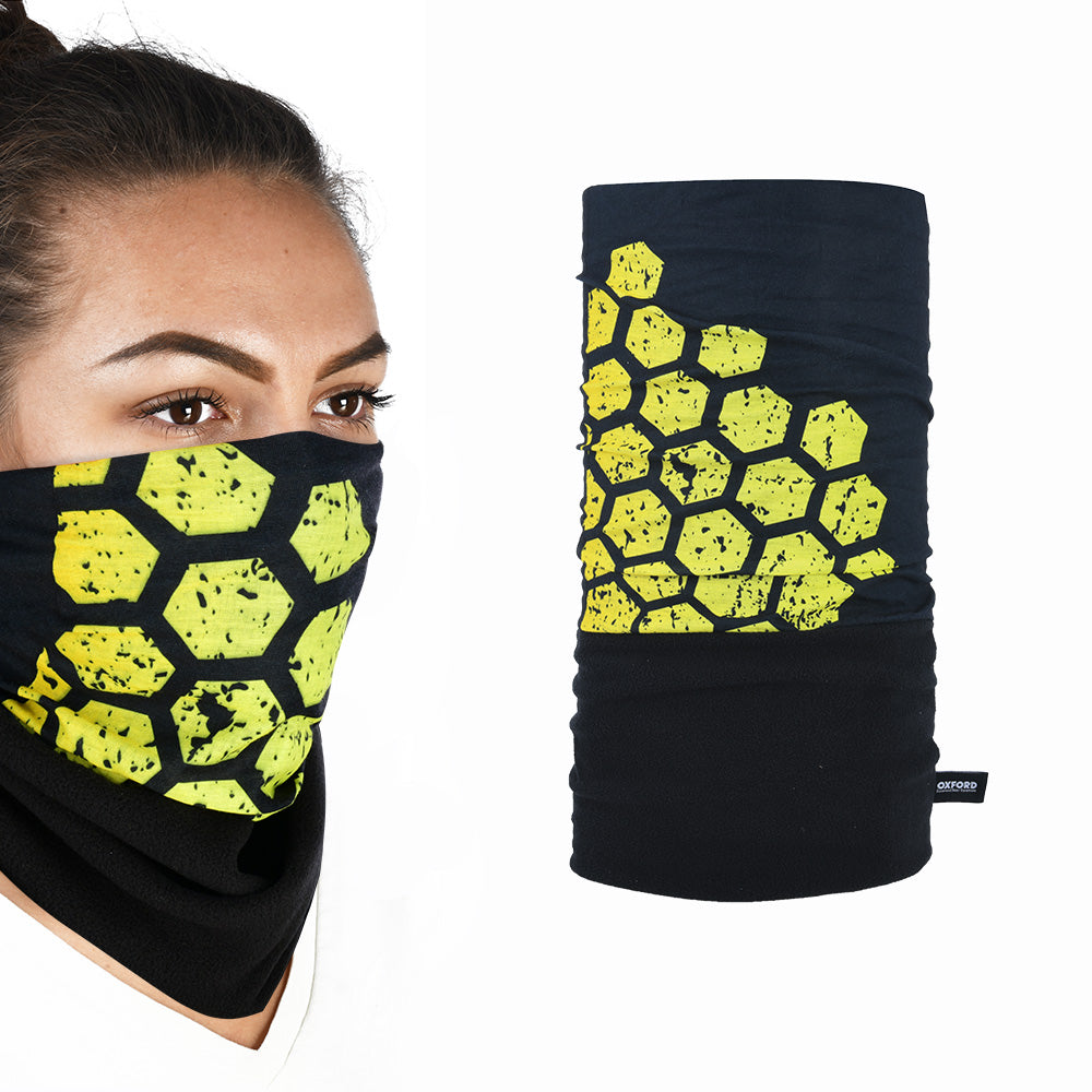 Oxford Snug Thermal Neck & Head Wear Hex Yellow FREE 1 YEAR Returns, FREE UK Delivery | ThrottleChimp