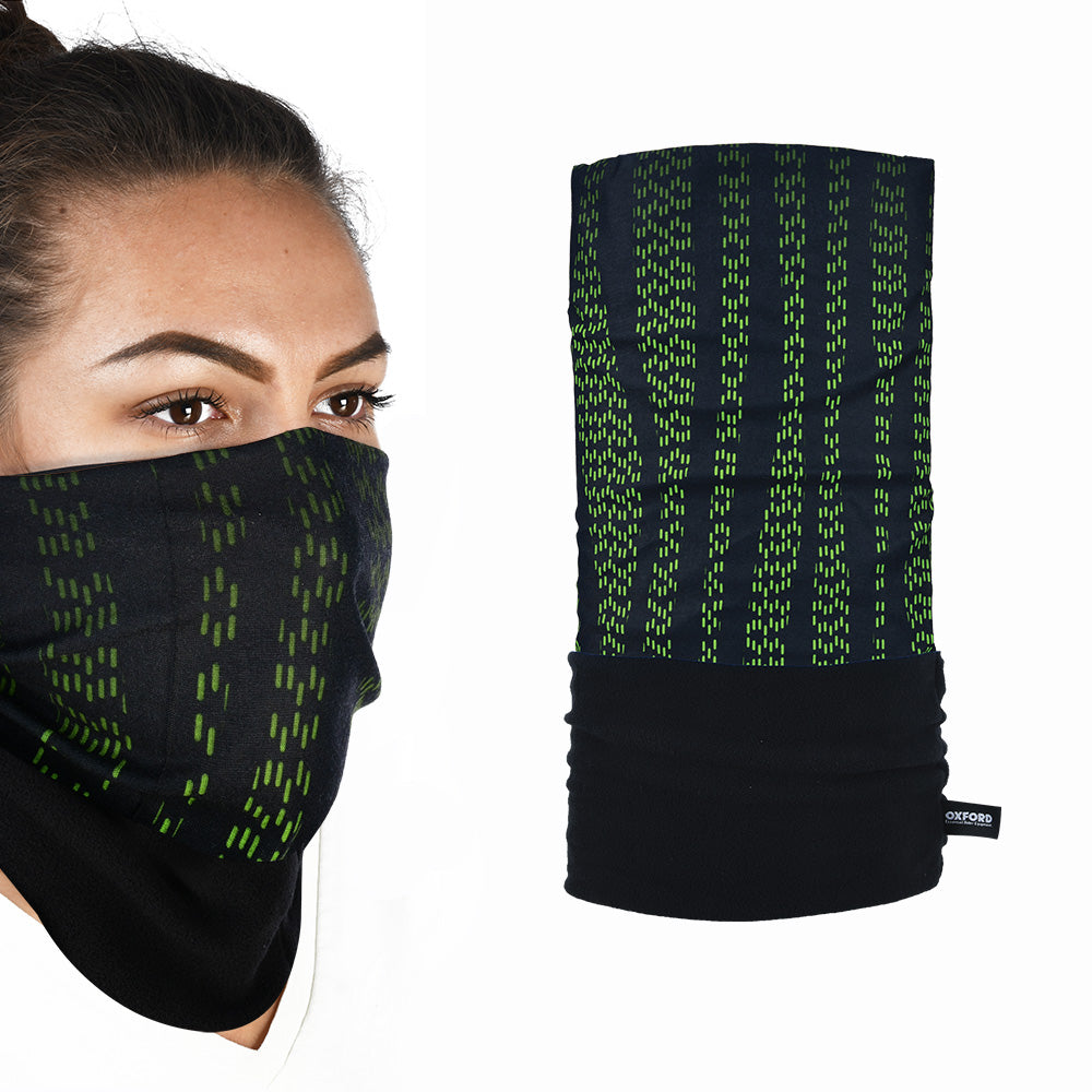 Oxford Snug Thermal Head & Neckwear Haste Green FREE 1 YEAR Returns, FREE UK Delivery | ThrottleChimp