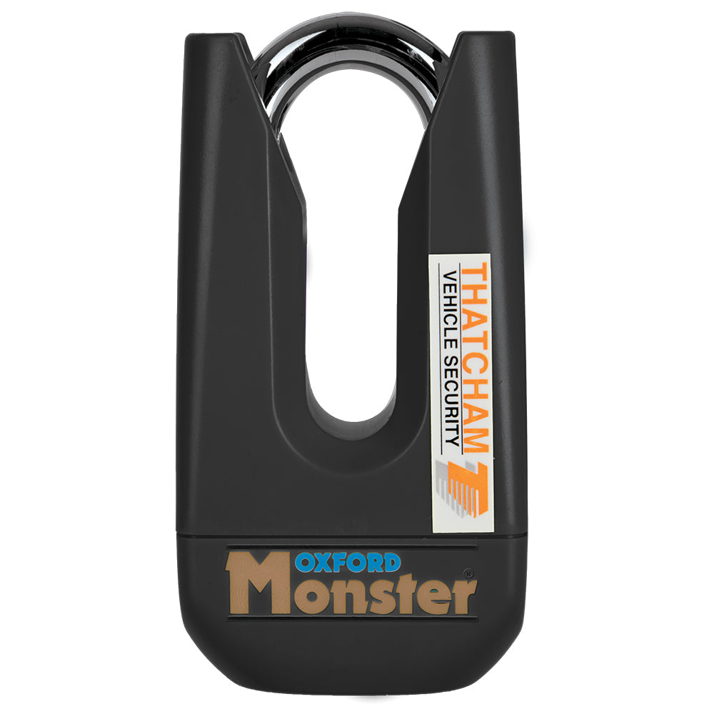 Oxford Monster Disc Lock Black - 11 mm Shackle FREE 1 YEAR Returns, FREE UK Delivery | ThrottleChimp
