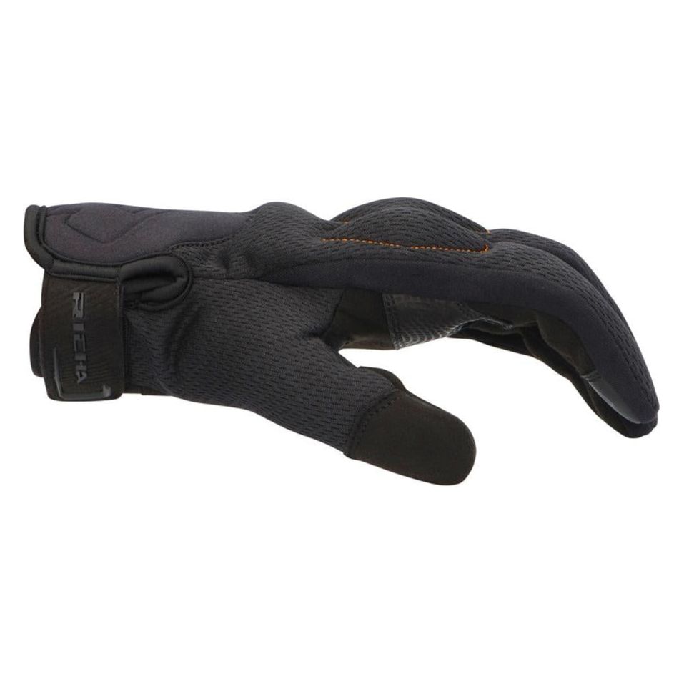 Richa R-Action Textile Gloves Black FREE 1 YEAR Returns, FREE UK Delivery | ThrottleChimp